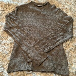 NWOT Poem & Thread Lace Long-Sleeve Shirt, size L.